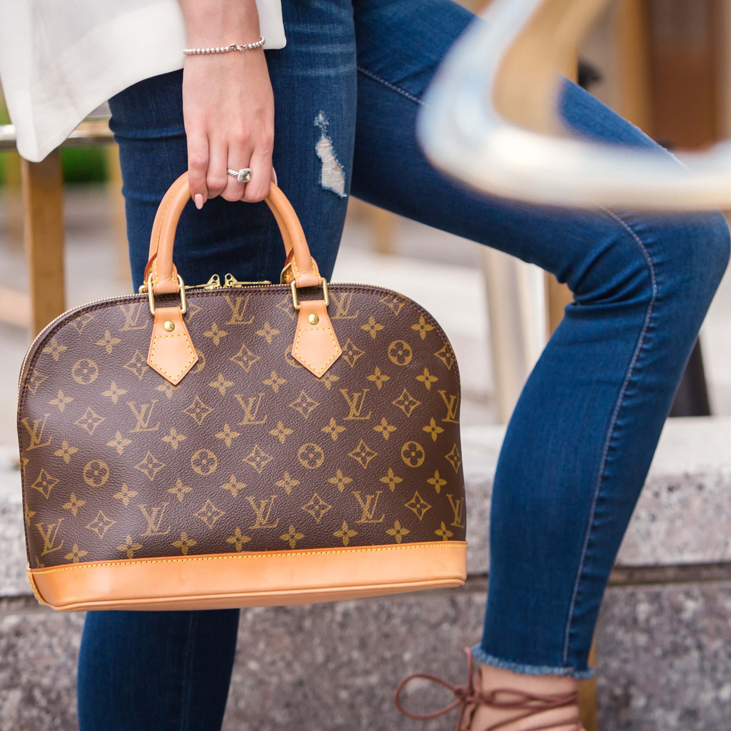 Louis vuitton gold handbag on sale