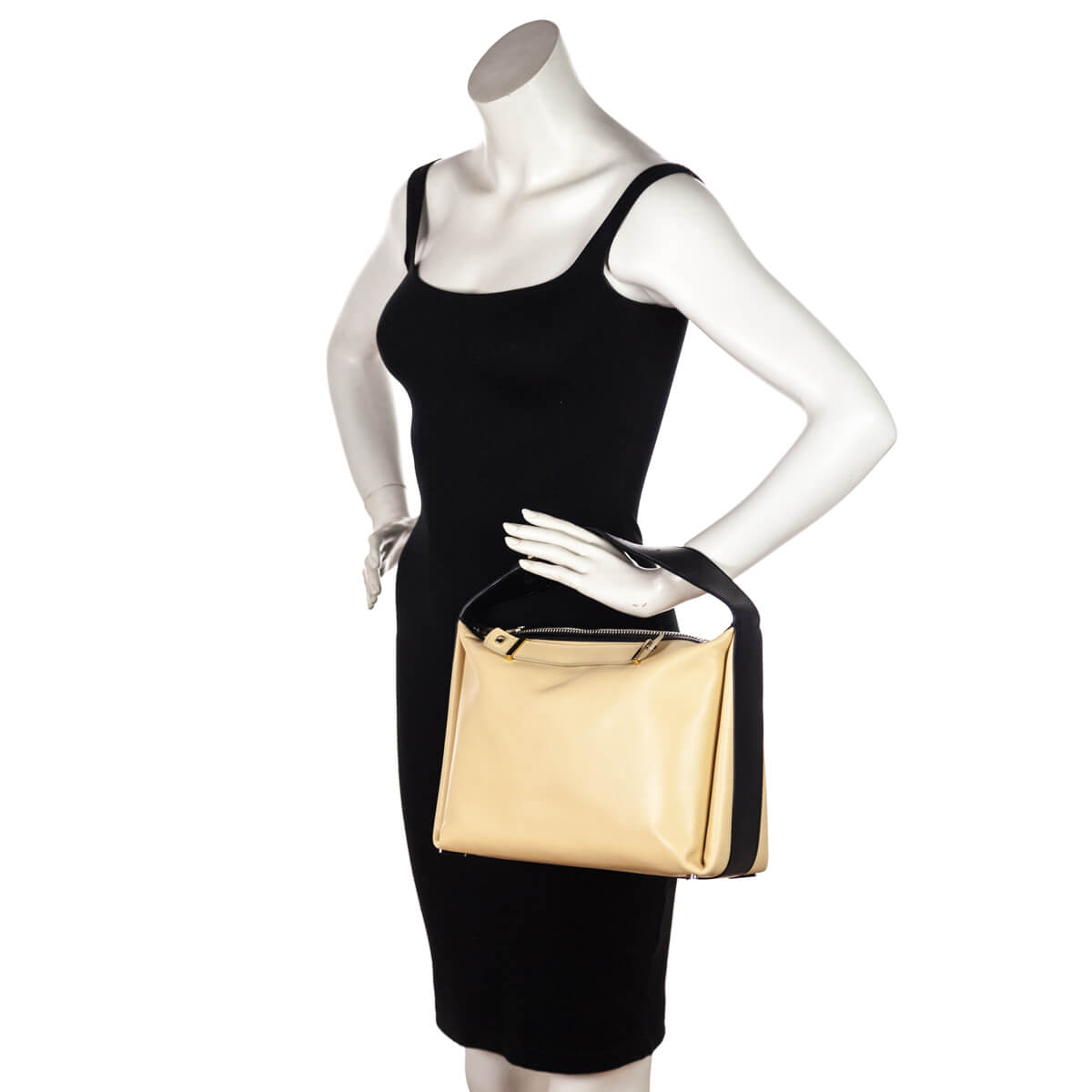 Balenciaga Beige & Black Leather Bag - Love that Bag etc - Preowned Authentic Designer Handbags & Preloved Fashions