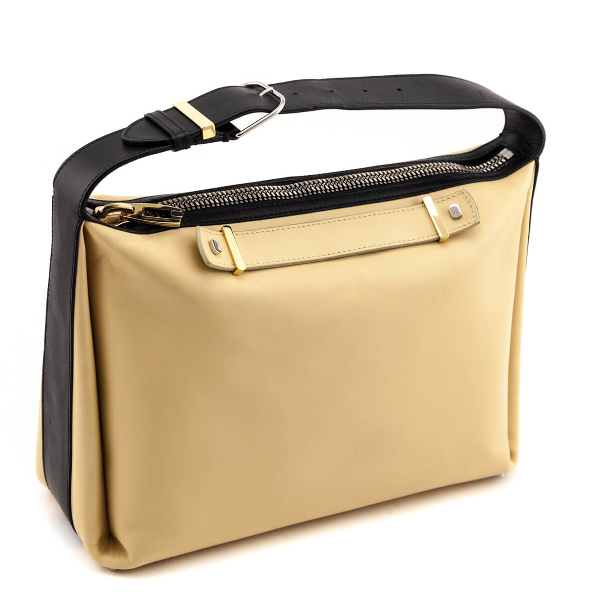 Balenciaga Beige & Black Leather Bag - Love that Bag etc - Preowned Authentic Designer Handbags & Preloved Fashions