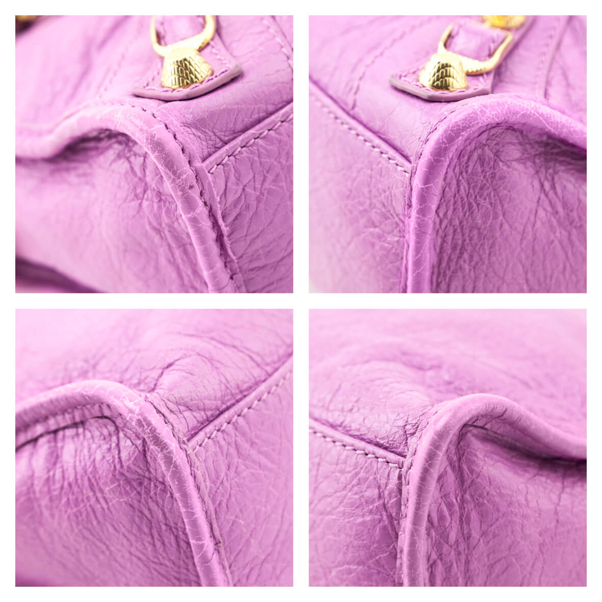 Balenciaga Pink Arena Storico Lambskin Giant 12 Silver Hardware Mini City - Love that Bag etc - Preowned Authentic Designer Handbags & Preloved Fashions