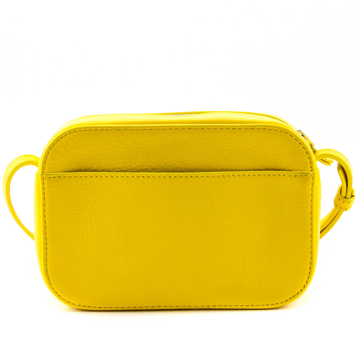 Balenciaga Yellow Calfskin Logo XS Everyday Camera Bag - Love that Bag etc - Preowned Authentic Designer Handbags & Preloved Fashions