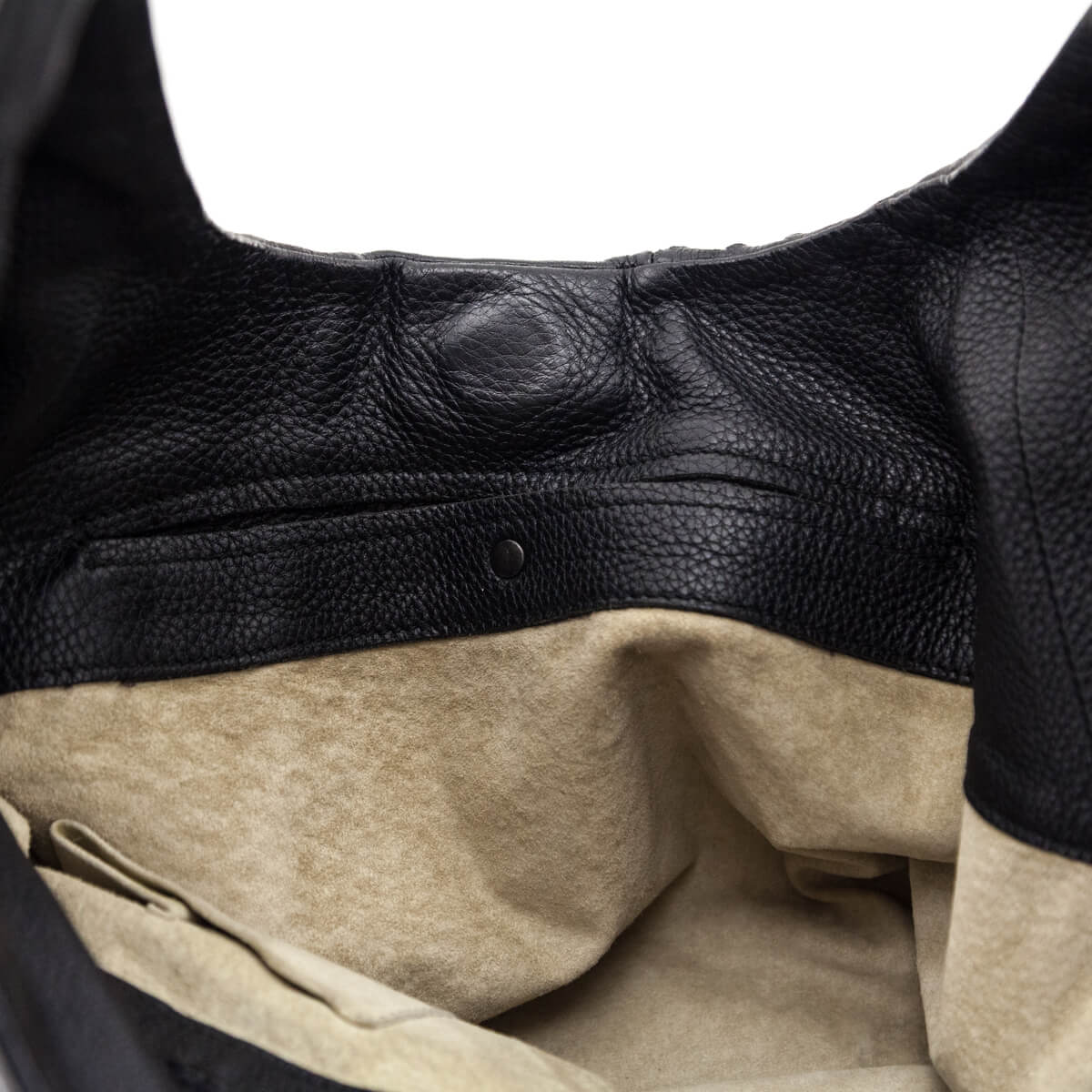 Bottega Veneta Black Cervo Deerskin Large Hobo - Love that Bag etc - Preowned Authentic Designer Handbags & Preloved Fashions