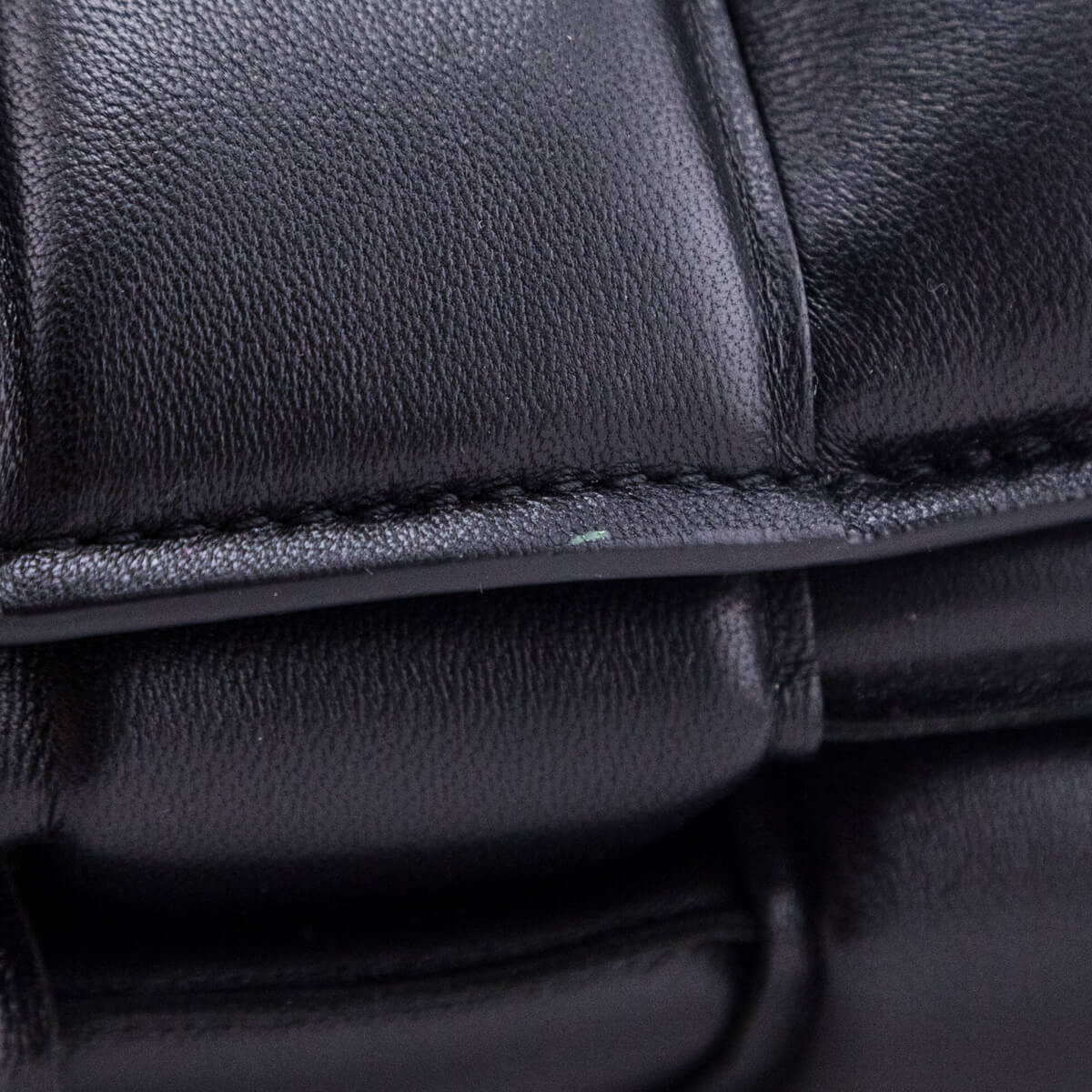 Bottega Veneta Black Lambskin Maxi Intreccio Padded Cassette Crossbody - Love that Bag etc - Preowned Authentic Designer Handbags & Preloved Fashions