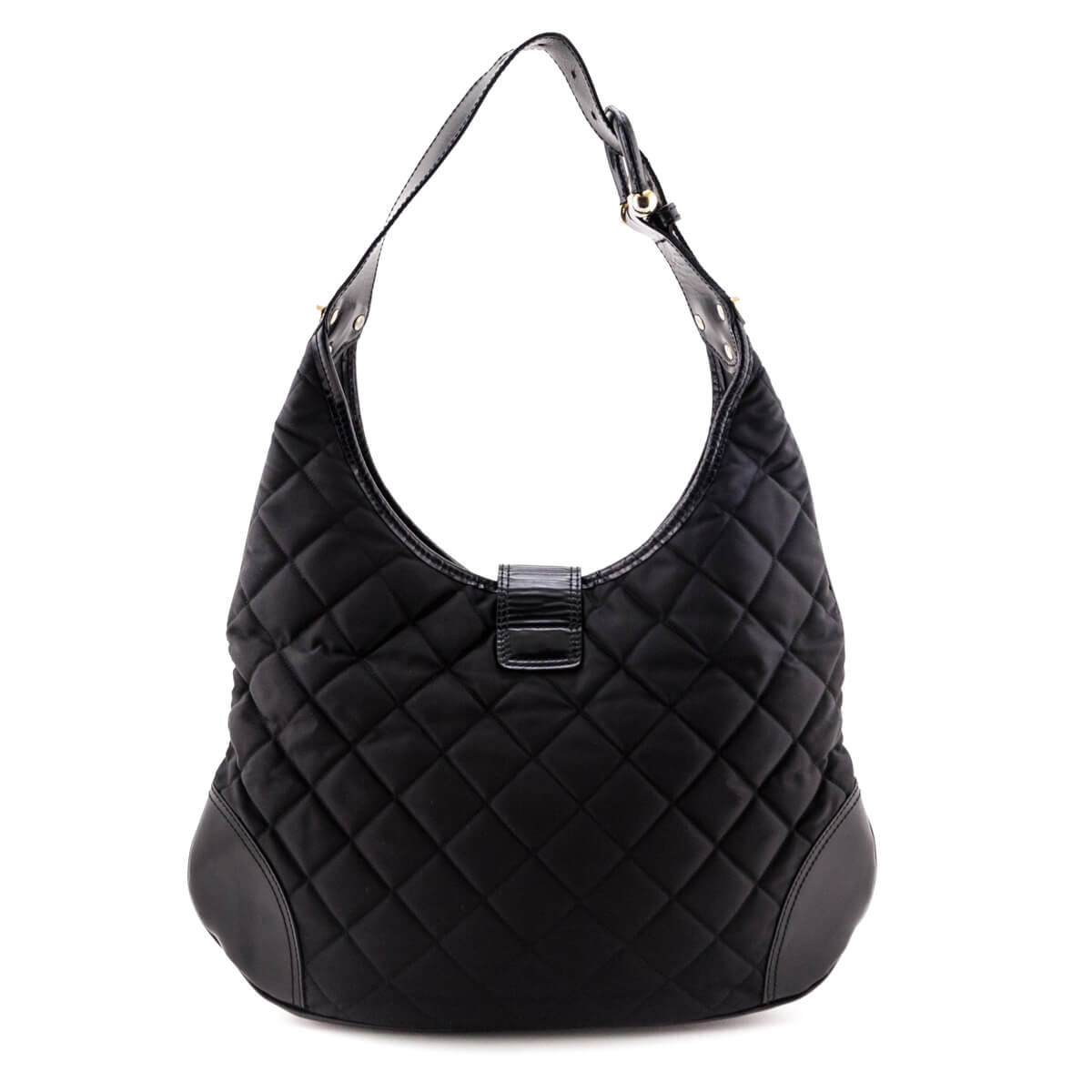 Burberry Black Quilted Nylon Brook Hobo Bag - Love that Bag etc - Preowned Authentic Designer Handbags & Preloved Fashions