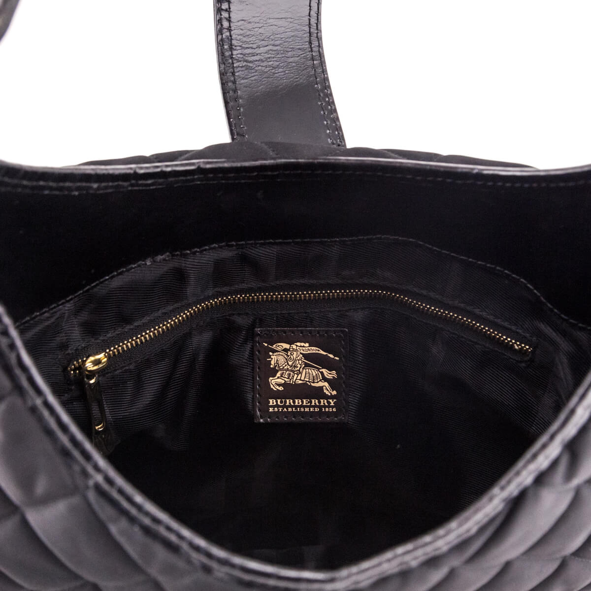 Burberry Black Quilted Nylon Brook Hobo Bag - Love that Bag etc - Preowned Authentic Designer Handbags & Preloved Fashions