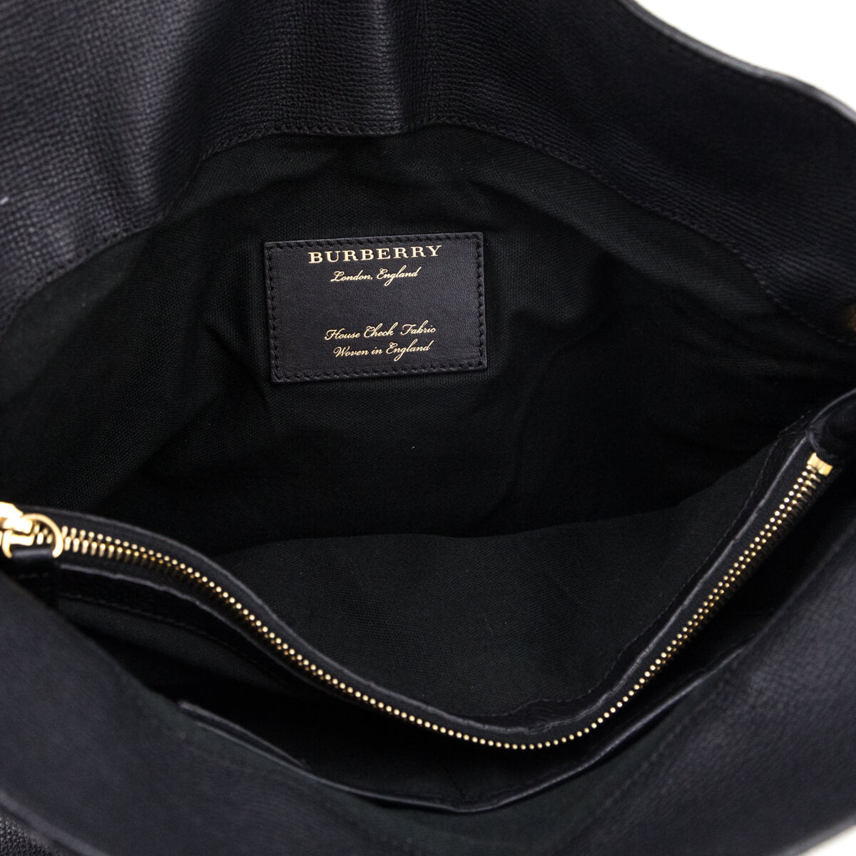 Burberry Black Leather & Check Cornwall Hobo Bag - Love that Bag etc - Preowned Authentic Designer Handbags & Preloved Fashions