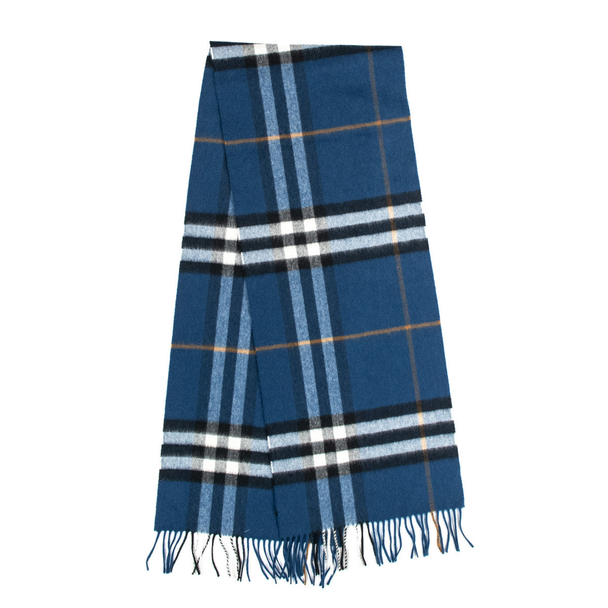 Burberry blue check scarf best sale