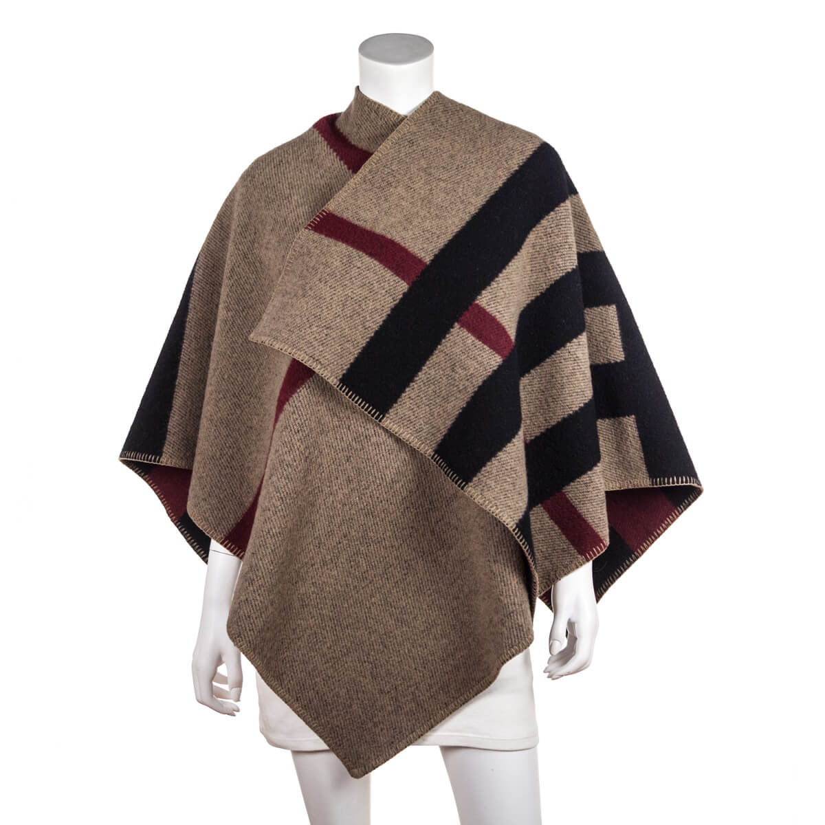 Burberry Burgundy Wool & Cashmere Stole - Love that Bag etc - Preowned Authentic Designer Handbags & Preloved Fashions
