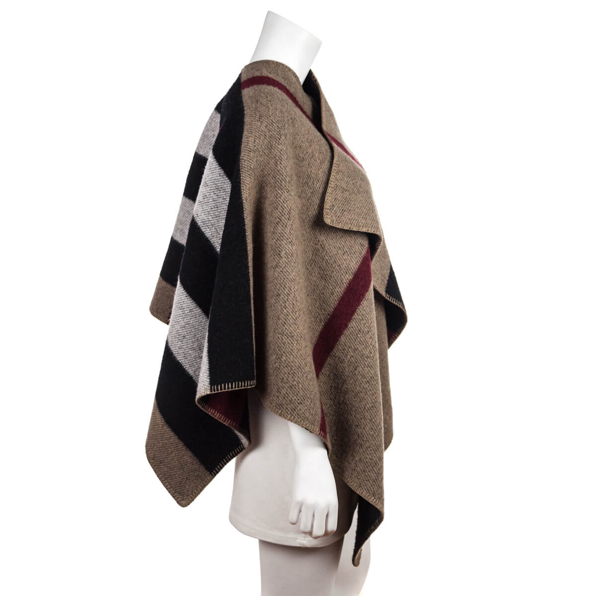 Burberry Burgundy Wool & Cashmere Stole - Love that Bag etc - Preowned Authentic Designer Handbags & Preloved Fashions