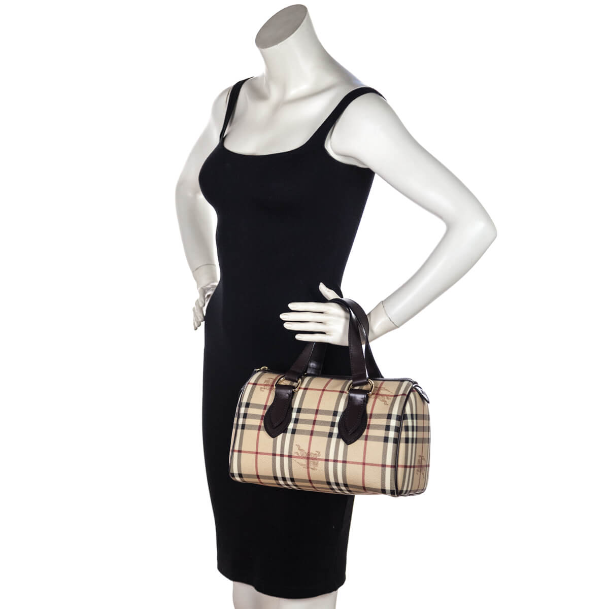 Burberry Haymarket Chester Boston Bag - Love that Bag etc - Preowned Authentic Designer Handbags & Preloved Fashions