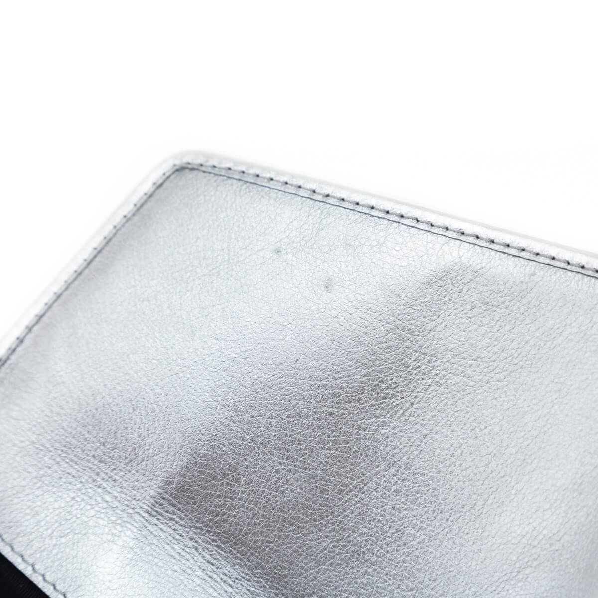 Burberry Silver Canvas Smooth Calfskin 1983 Knight Check Envelope Clutch - Love that Bag etc - Preowned Authentic Designer Handbags & Preloved Fashions