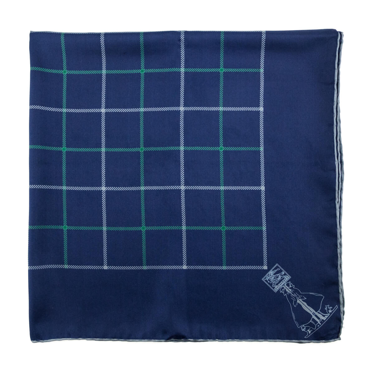 Burberry Blue Check Silk Vintage Scarf - Love that Bag etc - Preowned Authentic Designer Handbags & Preloved Fashions