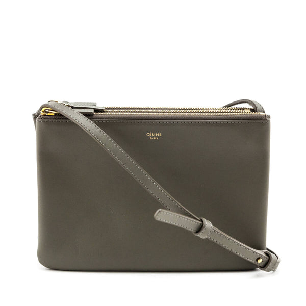 Celine Army Green Lambskin Small Trio Crossbody - Shop Celine Canada