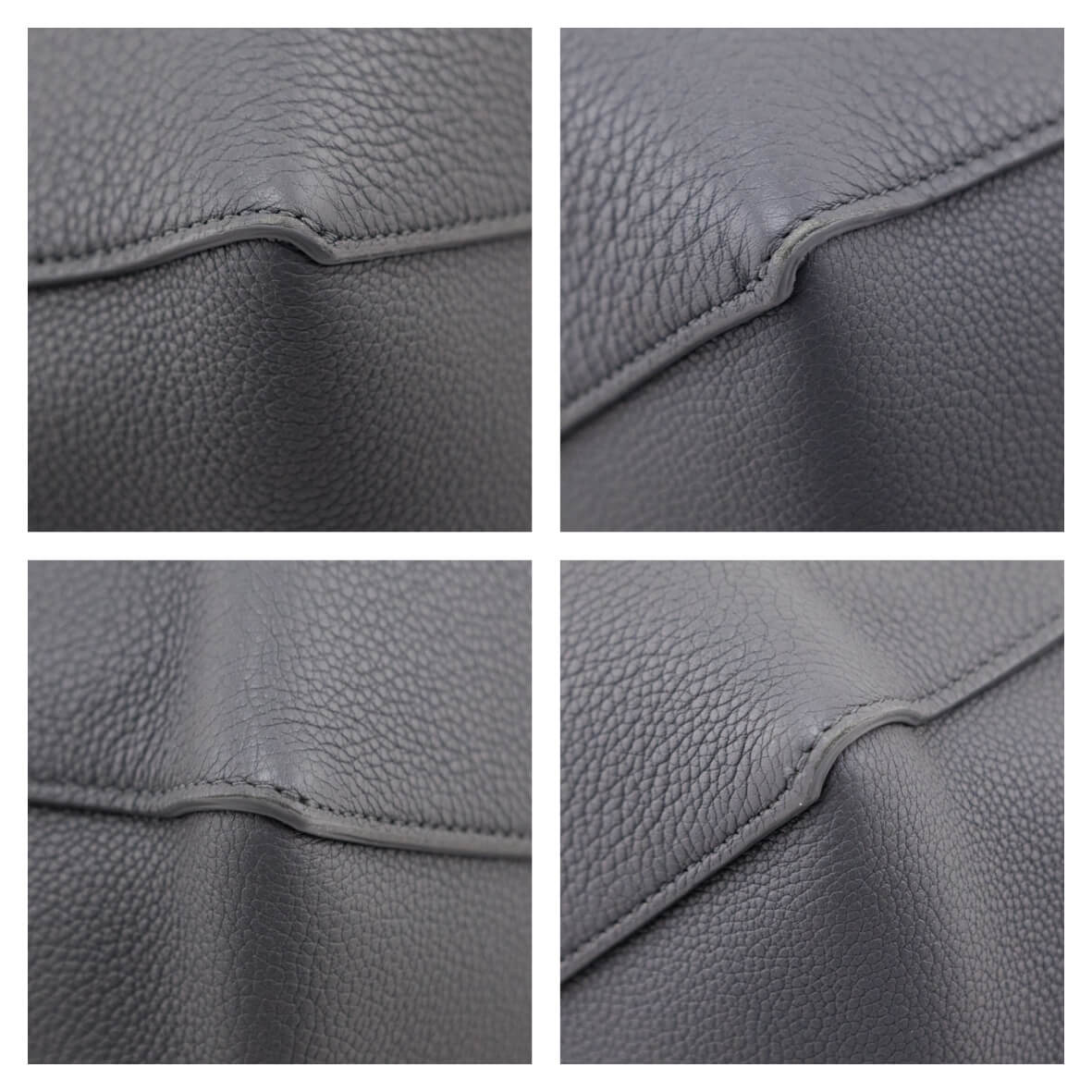 Celine Kohl Soft Grained Calfskin Small Belt Cabas Phantom Tote - Love that Bag etc - Preowned Authentic Designer Handbags & Preloved Fashions