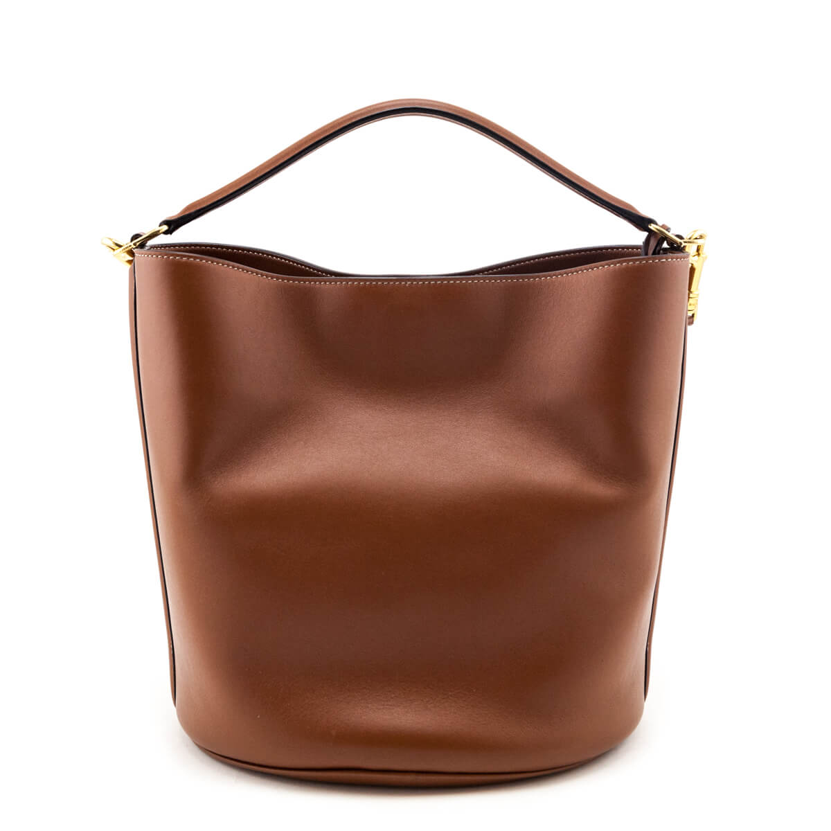 Celine Tan Smooth Calfskin Bucket 16 Bag - Love that Bag etc - Preowned Authentic Designer Handbags & Preloved Fashions