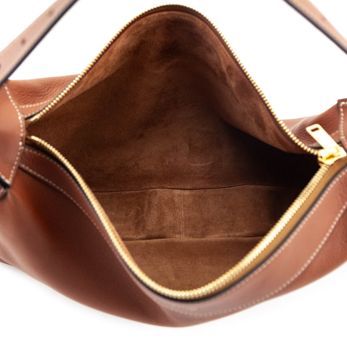 Celine Tan Supple Calfskin Medium Romy Shoulder Bag - Love that Bag etc - Preowned Authentic Designer Handbags & Preloved Fashions