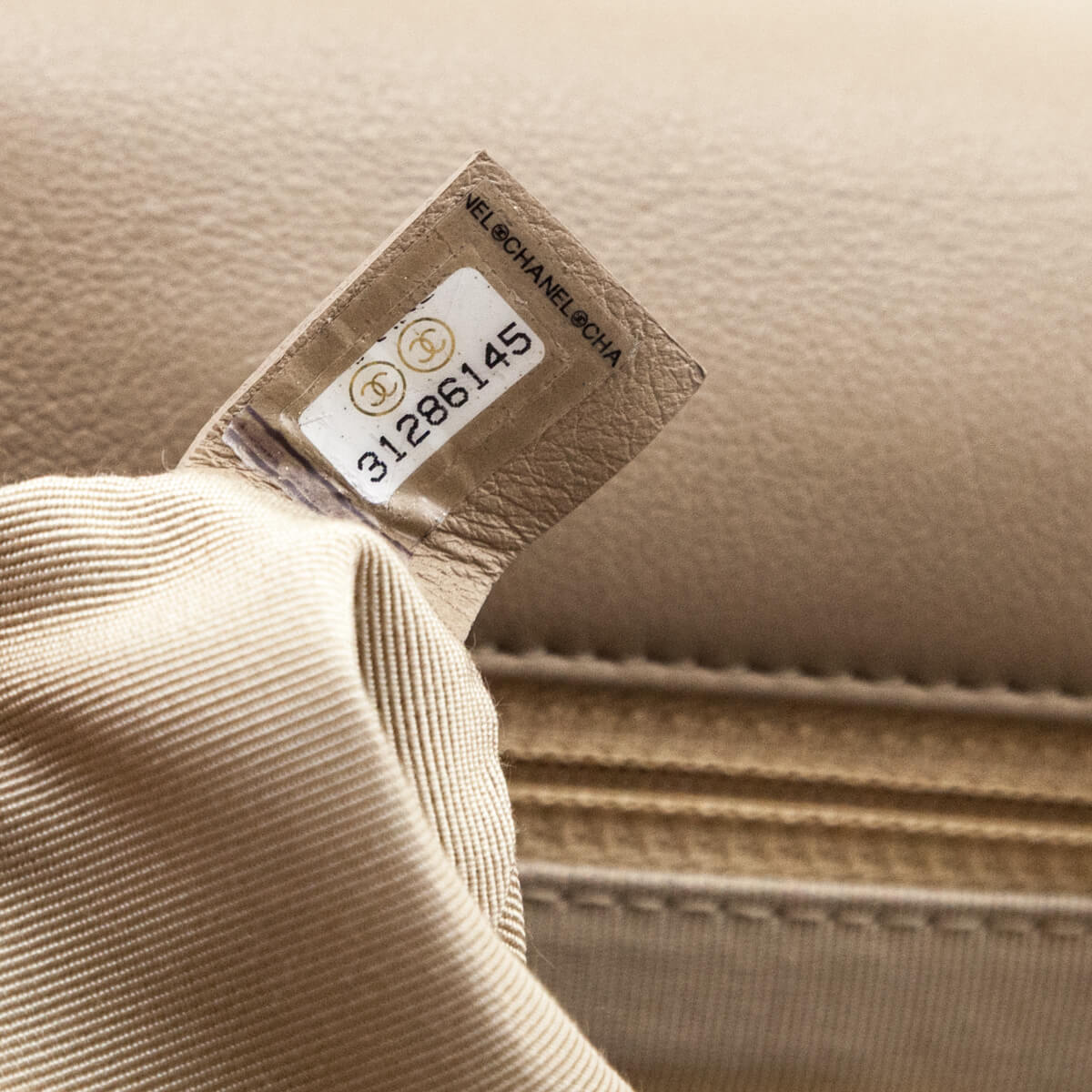 Chanel Beige Lambskin Quilted Medium Chanel 19 - Love that Bag etc - Preowned Authentic Designer Handbags & Preloved Fashions