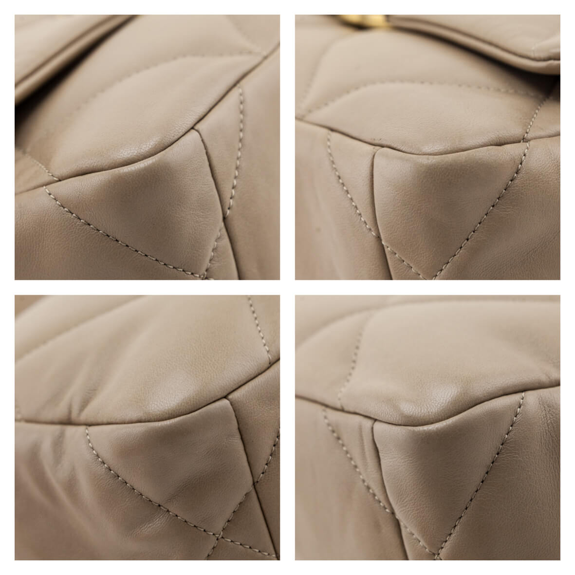 Chanel Beige Lambskin Quilted Medium Chanel 19 - Love that Bag etc - Preowned Authentic Designer Handbags & Preloved Fashions