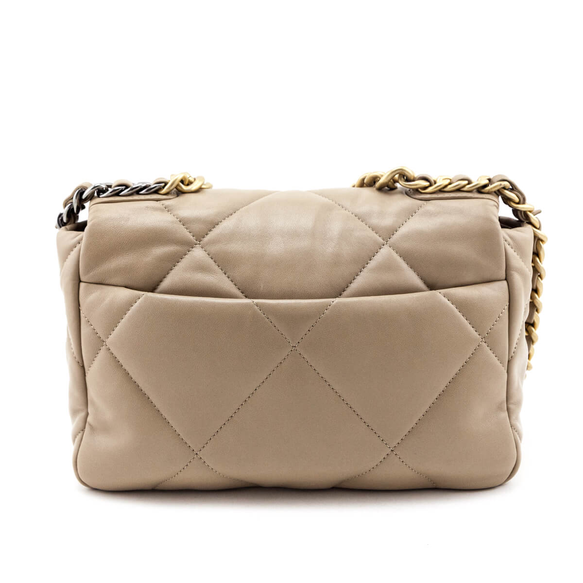 Chanel Beige Lambskin Quilted Medium Chanel 19 - Love that Bag etc - Preowned Authentic Designer Handbags & Preloved Fashions