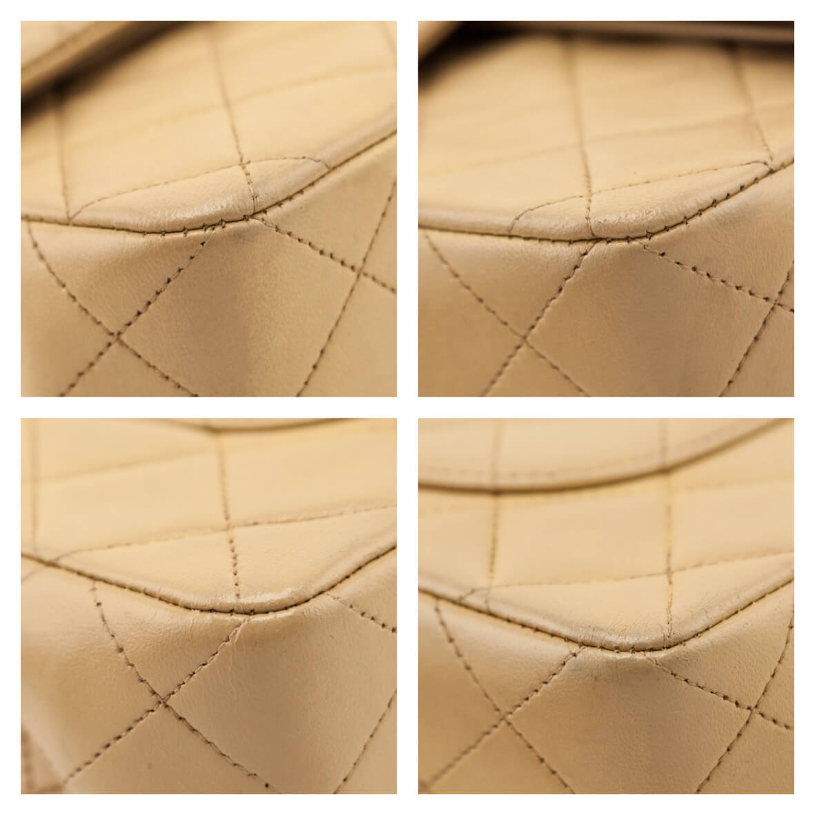Chanel Beige Lambskin Quilted Medium Double Flap Bag - Love that Bag etc - Preowned Authentic Designer Handbags & Preloved Fashions