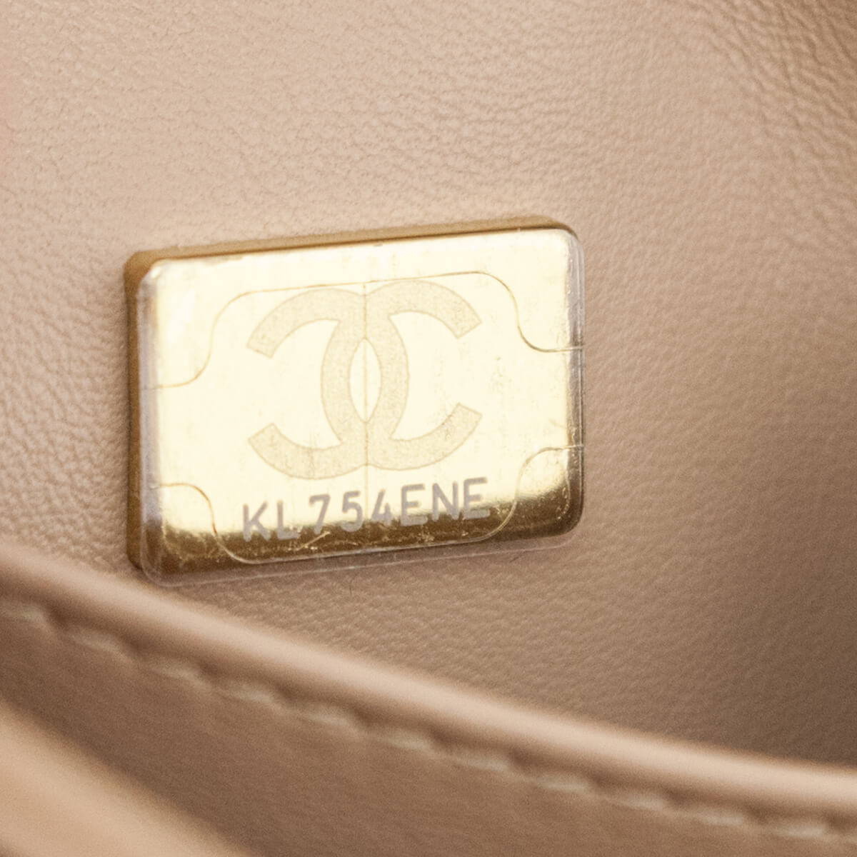 Chanel Beige Lambskin Small Trendy CC Top Handle Flap Bag - Love that Bag etc - Preowned Authentic Designer Handbags & Preloved Fashions