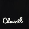 Chanel Black Cashmere Knit Pearl Embellished Logo Scarf - Love that Bag etc - Preowned Authentic Designer Handbags & Preloved Fashions