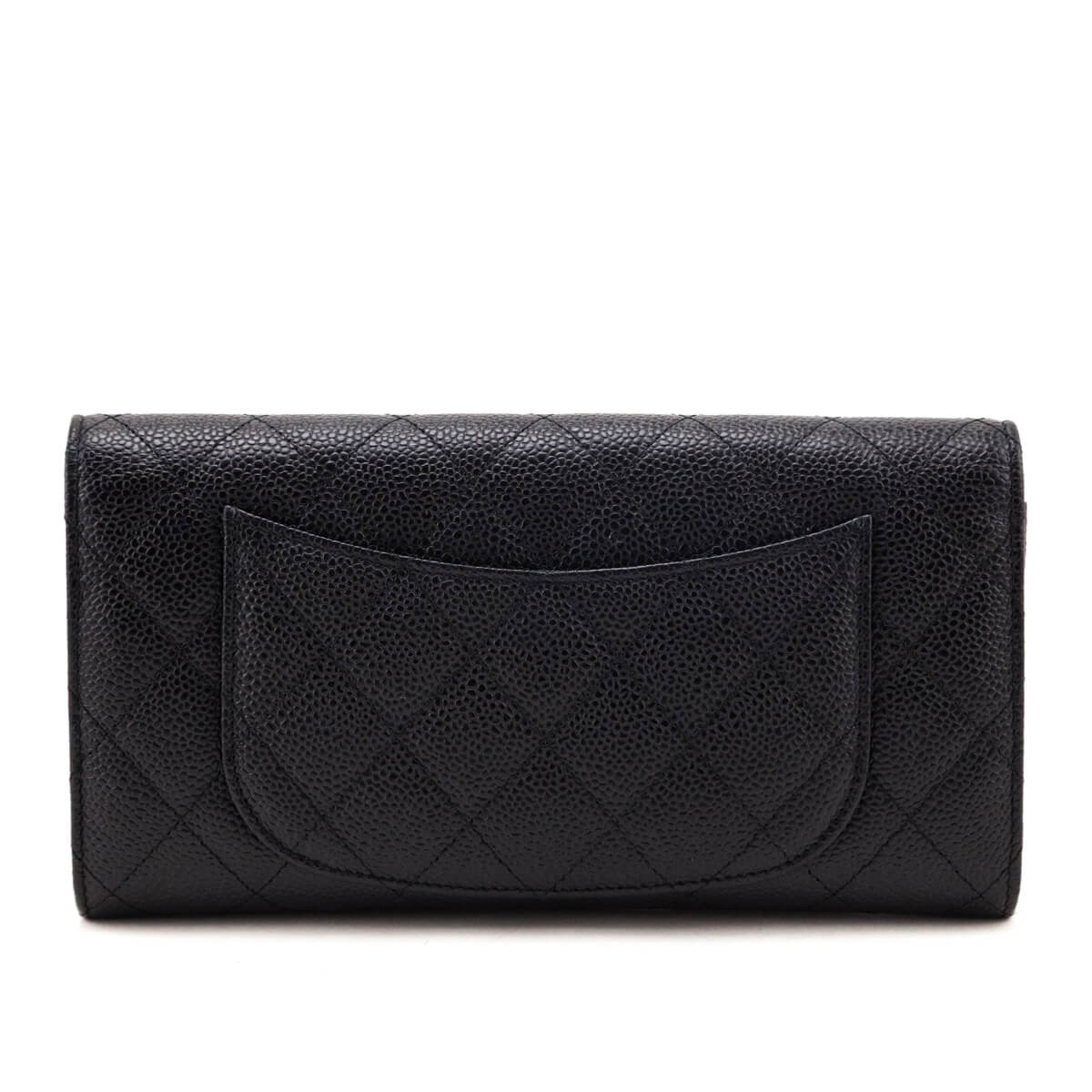 Chanel Black Caviar Quilted Travel Wallet Clutch - Love that Bag etc - Preowned Authentic Designer Handbags & Preloved Fashions
