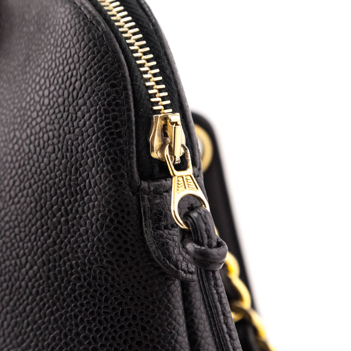 Chanel Black Caviar Vintage CC Shoulder Bag - Love that Bag etc - Preowned Authentic Designer Handbags & Preloved Fashions
