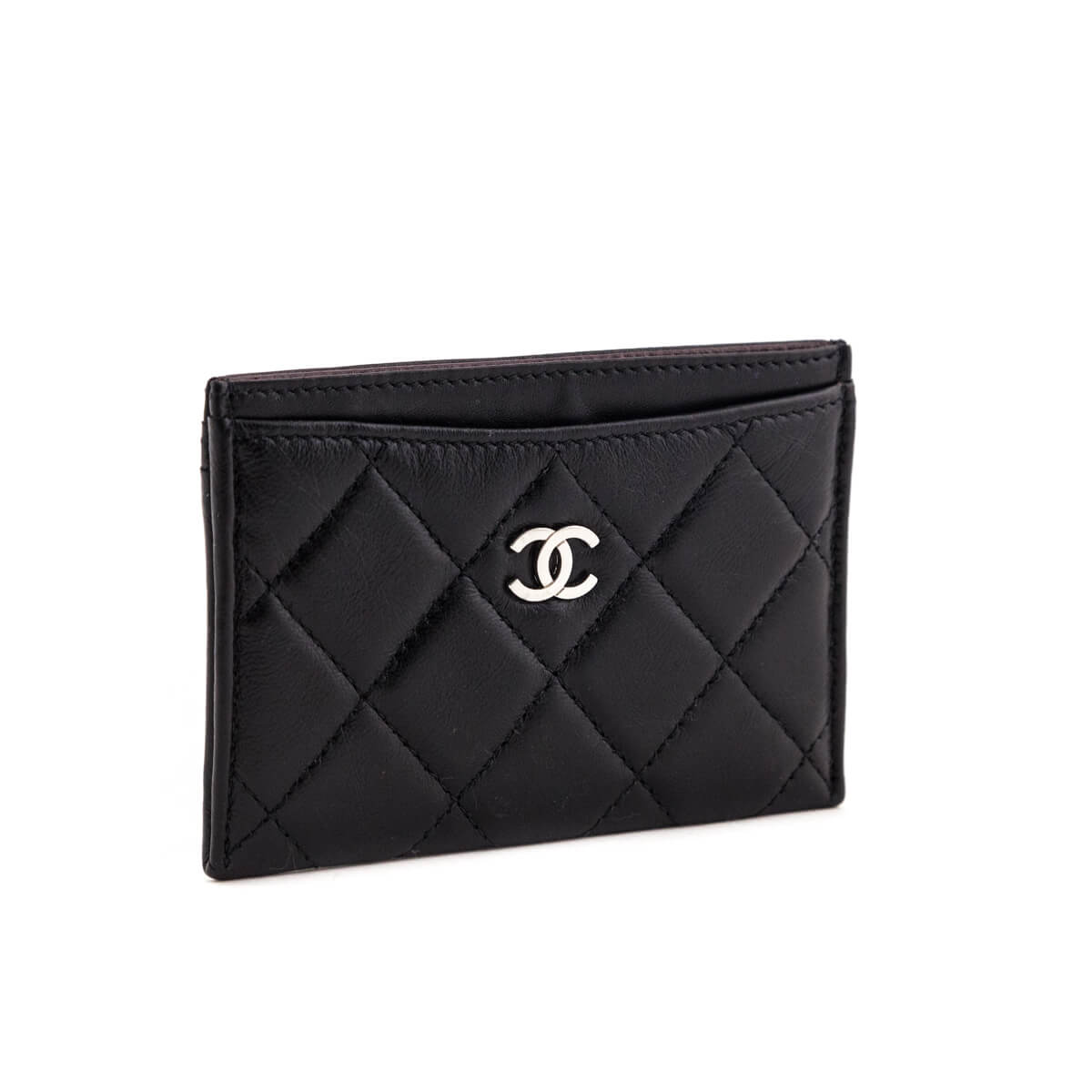 Chanel Black Lambskin Card Holder - Love that Bag etc - Preowned Authentic Designer Handbags & Preloved Fashions