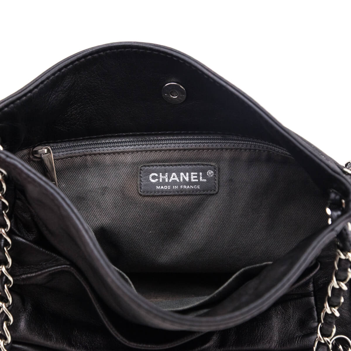 Chanel Black Lambskin Small Sharpei Shoulder Bag - Love that Bag etc - Preowned Authentic Designer Handbags & Preloved Fashions