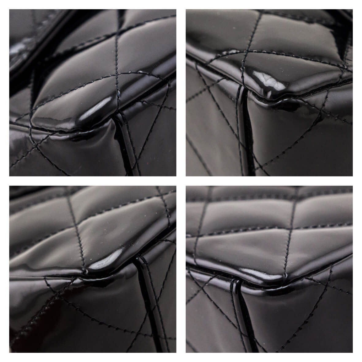 Chanel Black Patent Quilted Jumbo Single Flap - Love that Bag etc - Preowned Authentic Designer Handbags & Preloved Fashions