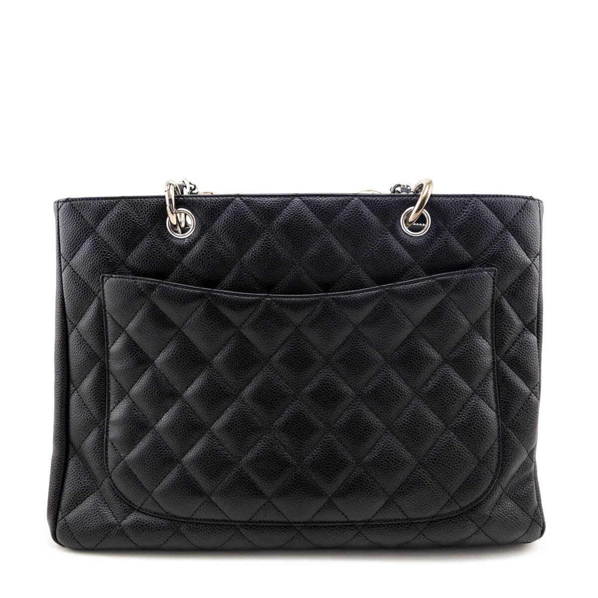 Chanel Black Quilted Caviar Grand Shopping Tote - Love that Bag etc - Preowned Authentic Designer Handbags & Preloved Fashions