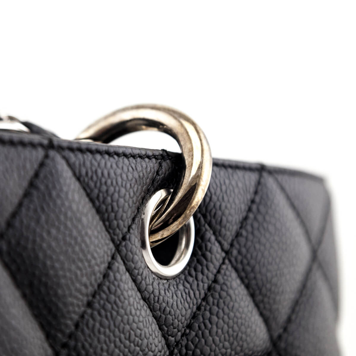 Chanel Black Quilted Caviar Grand Shopping Tote - Love that Bag etc - Preowned Authentic Designer Handbags & Preloved Fashions