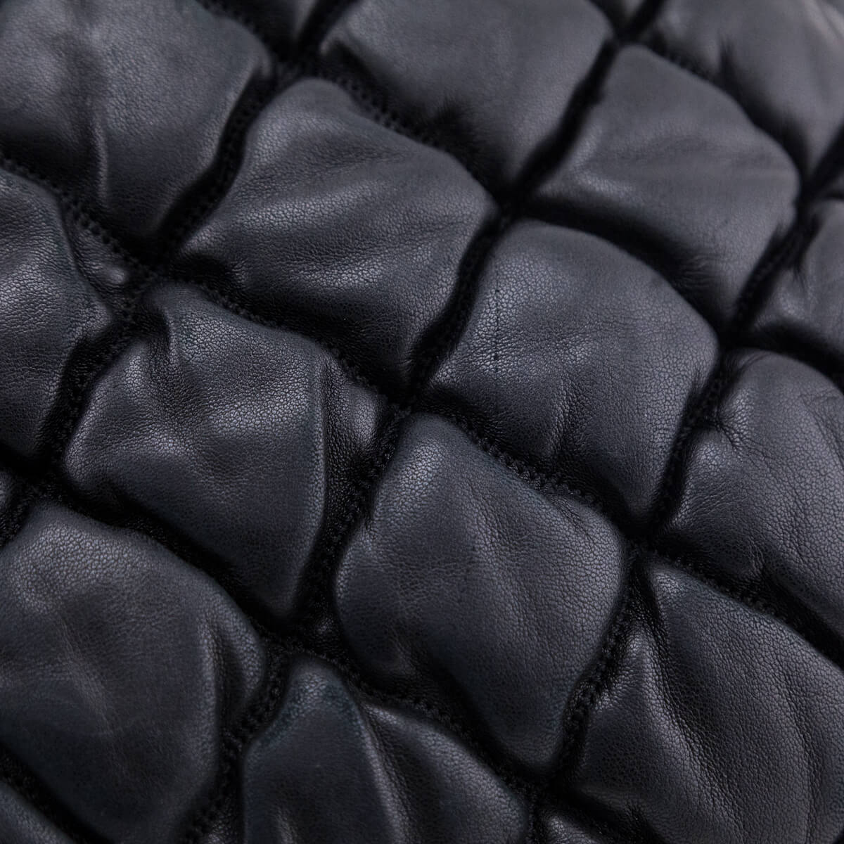 Chanel Black Quilted Lambskin Bubble Large Flap Shoulder Bag - Love that Bag etc - Preowned Authentic Designer Handbags & Preloved Fashions