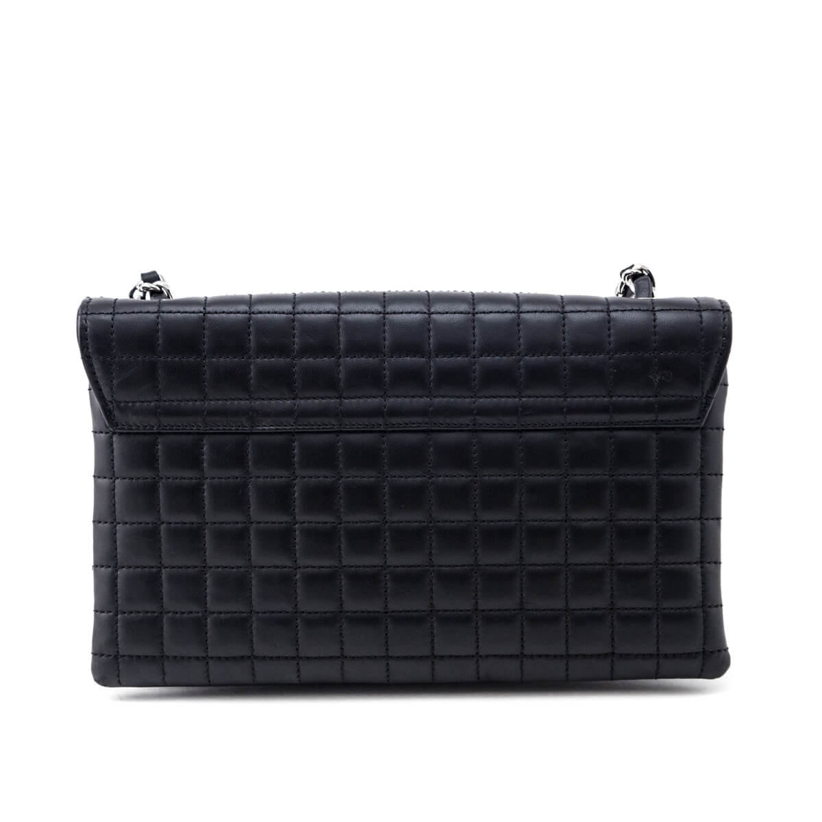 Chanel Black Quilted Lambskin Chocolate Bar Camellia No. 5 Pochette - Love that Bag etc - Preowned Authentic Designer Handbags & Preloved Fashions