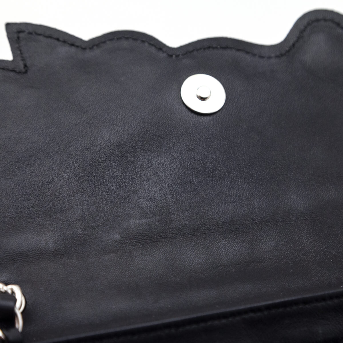 Chanel Black Quilted Lambskin Chocolate Bar Camellia No. 5 Pochette - Love that Bag etc - Preowned Authentic Designer Handbags & Preloved Fashions
