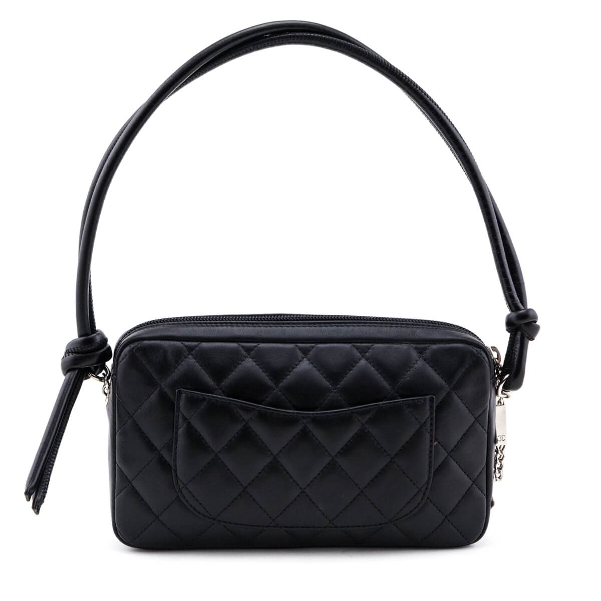 Chanel Black & White Quilted Calfskin Cambon Pochette - Love that Bag etc - Preowned Authentic Designer Handbags & Preloved Fashions