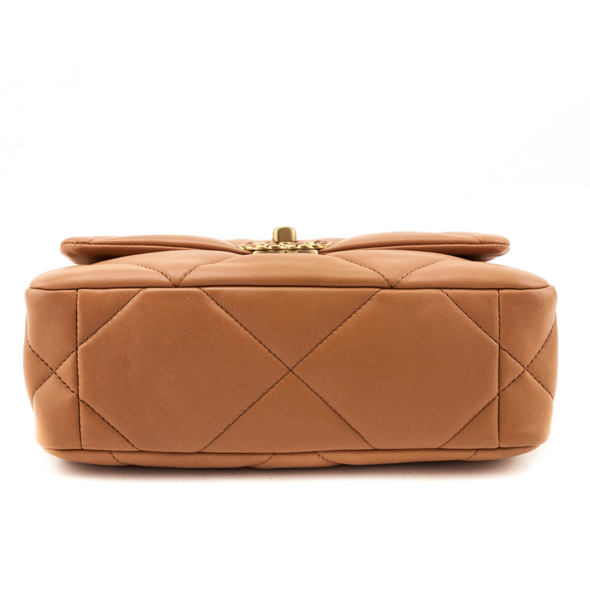 Chanel Brown Lambskin Quilted Medium Chanel 19 Flap Bag - Love that Bag etc - Preowned Authentic Designer Handbags & Preloved Fashions