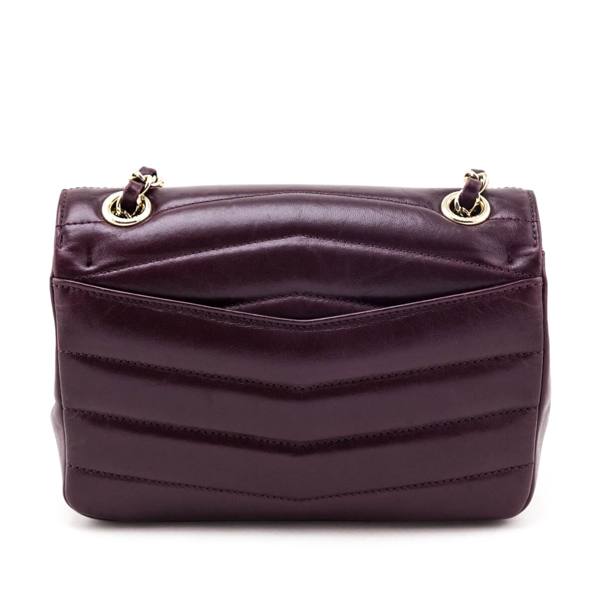 Chanel Burgundy Shiny Lambskin Quilted Small Chevron Miroir Flap Bag - Love that Bag etc - Preowned Authentic Designer Handbags & Preloved Fashions