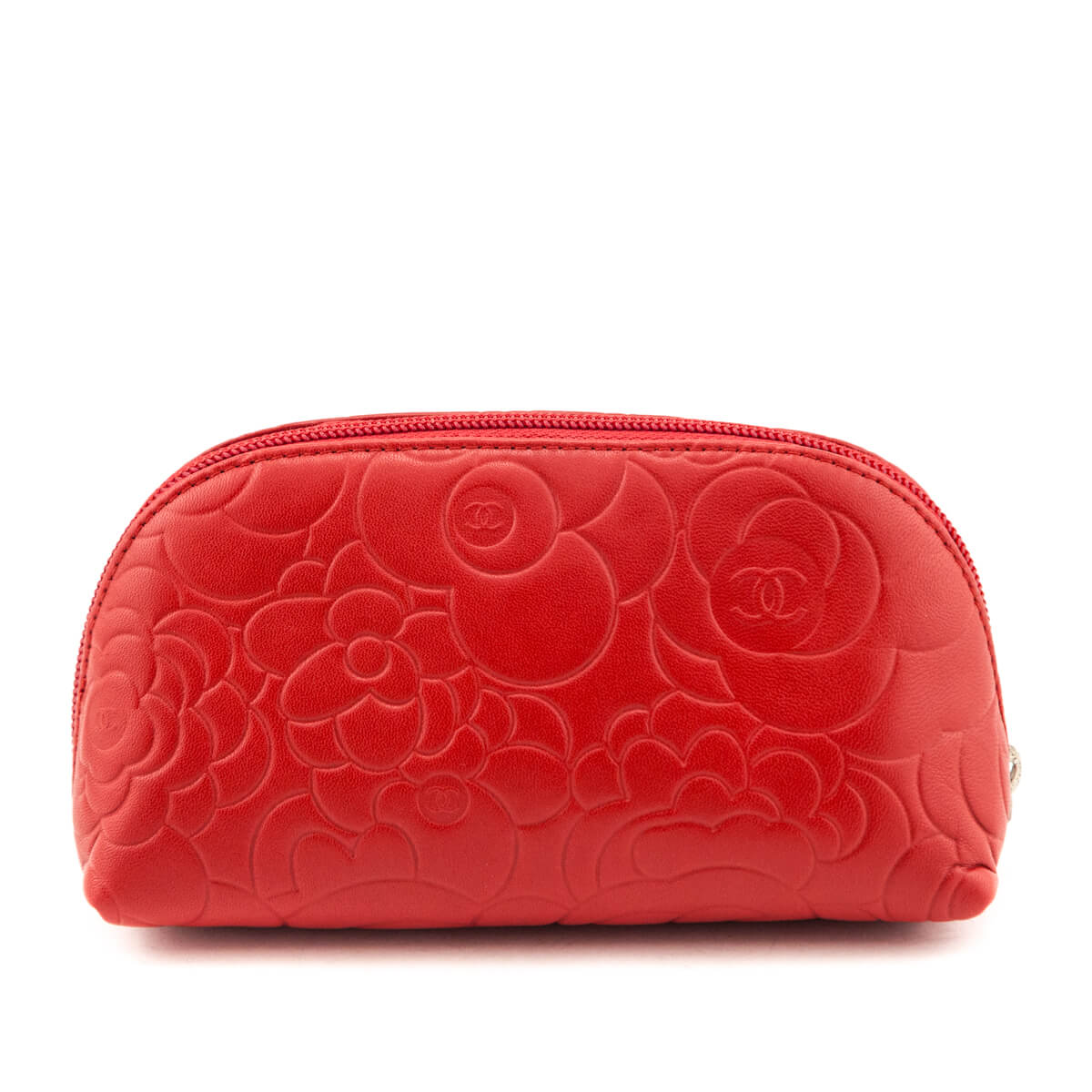 Chanel Dark Red Leather Camellia O Case - Love that Bag etc - Preowned Authentic Designer Handbags & Preloved Fashions