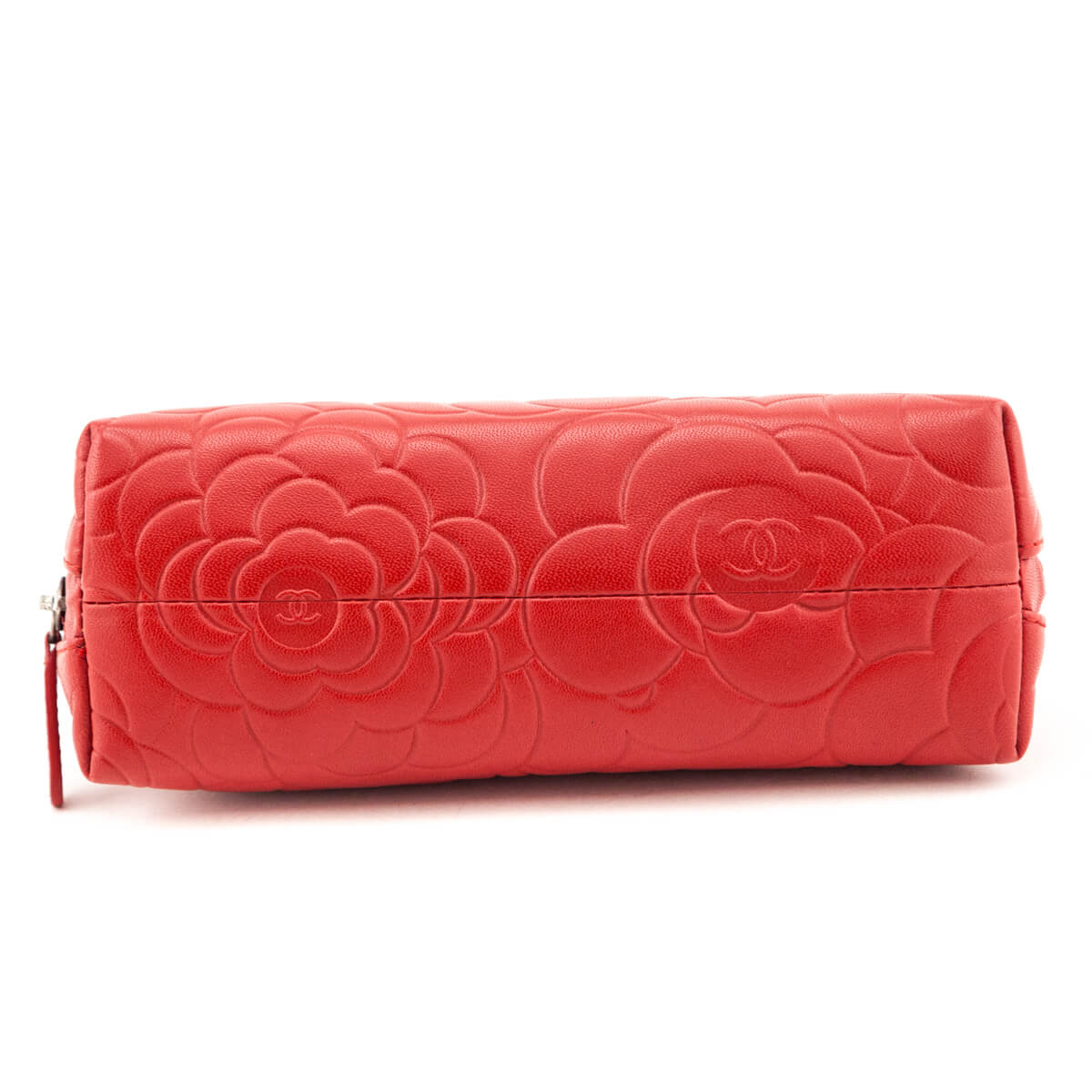Chanel Dark Red Leather Camellia O Case - Love that Bag etc - Preowned Authentic Designer Handbags & Preloved Fashions