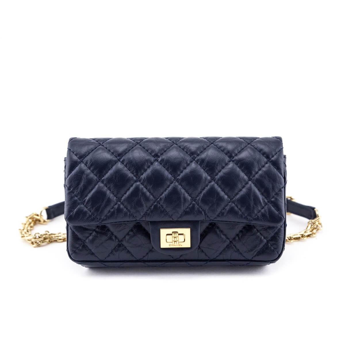 Chanel Marine Quilted Aged Calfskin Reissue Belt Bag - Love that Bag etc - Preowned Authentic Designer Handbags & Preloved Fashions