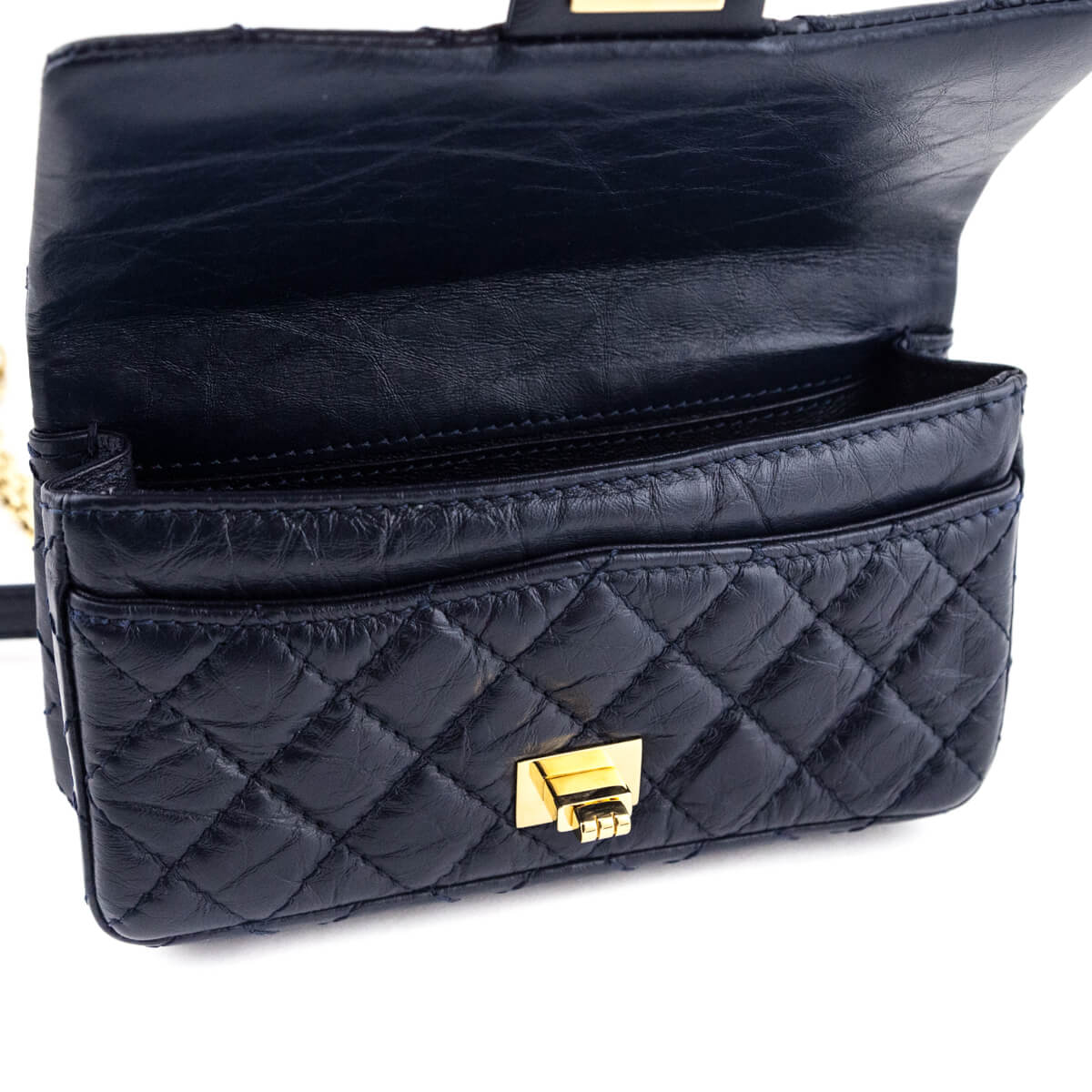 Chanel Marine Quilted Aged Calfskin Reissue Belt Bag - Love that Bag etc - Preowned Authentic Designer Handbags & Preloved Fashions
