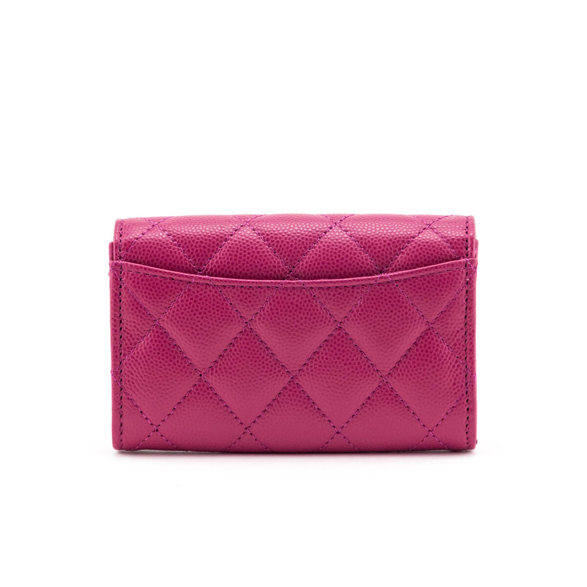 Chanel Pink Quilted Caviar Flap Card Holder - Love that Bag etc - Preowned Authentic Designer Handbags & Preloved Fashions