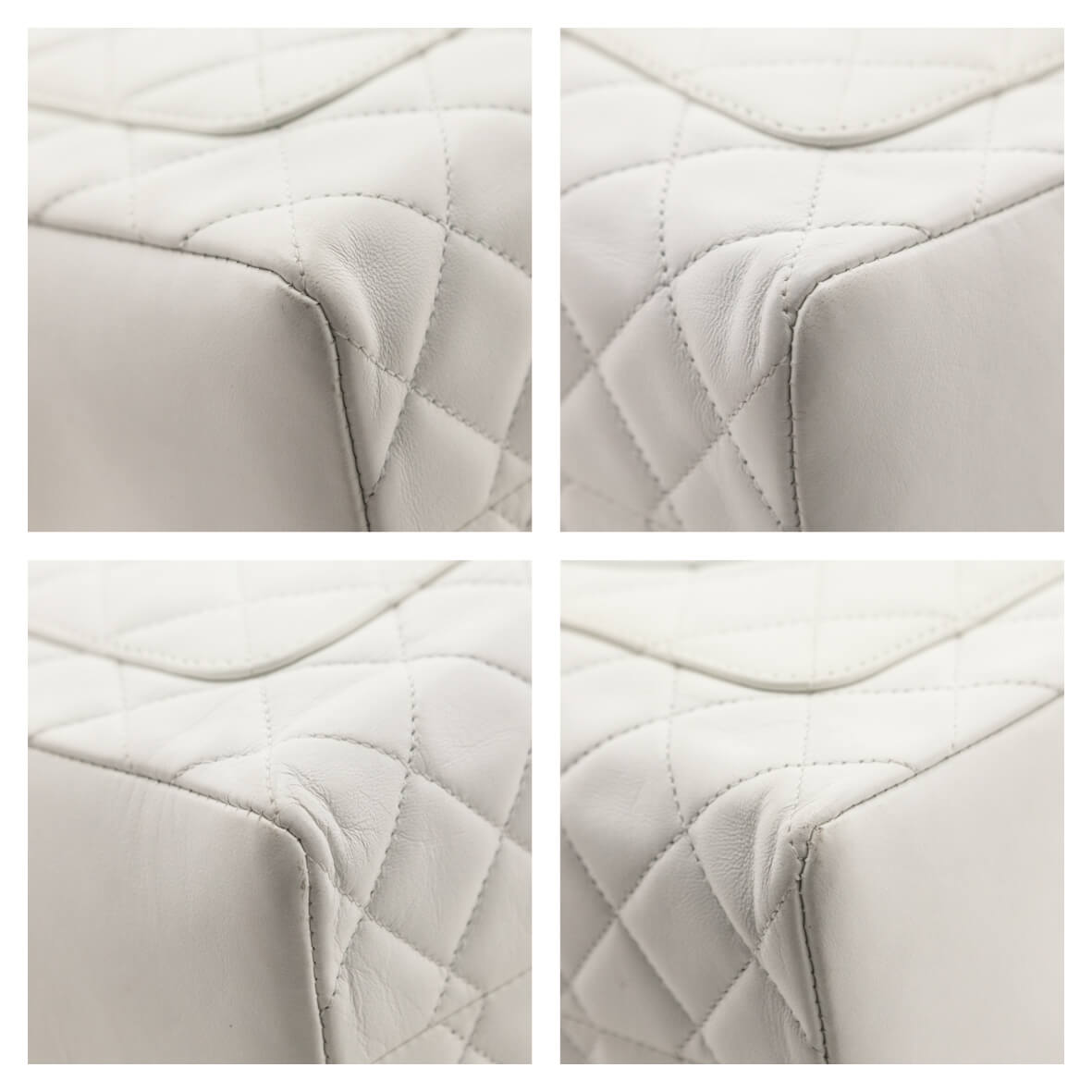 Chanel White Quilted Lambskin Vintage CC Tote Bag - Love that Bag etc - Preowned Authentic Designer Handbags & Preloved Fashions