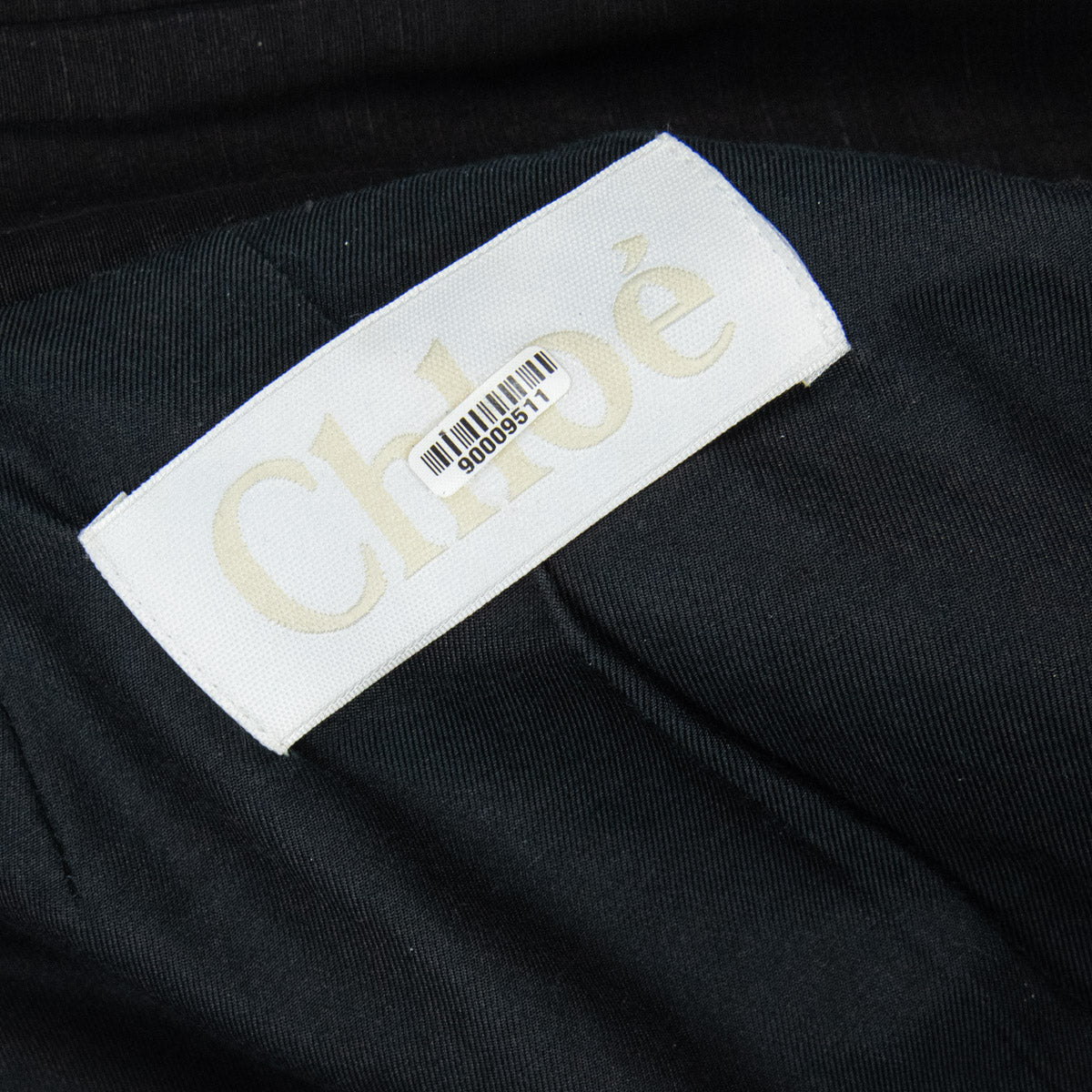 Chloe Black Linen Car Coat Size L | US 10 | FR 42 - Love that Bag etc - Preowned Authentic Designer Handbags & Preloved Fashions