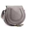 Chloe Cashmere Grey Calfskin Medium Marcie Saddle Bag - Love that Bag etc - Preowned Authentic Designer Handbags & Preloved Fashions