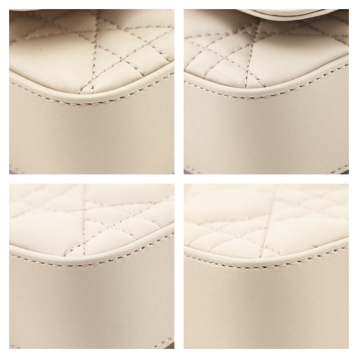 Dior Beige Calfskin Cannage Lady Dior Talk Phone Pouch - Love that Bag etc - Preowned Authentic Designer Handbags & Preloved Fashions