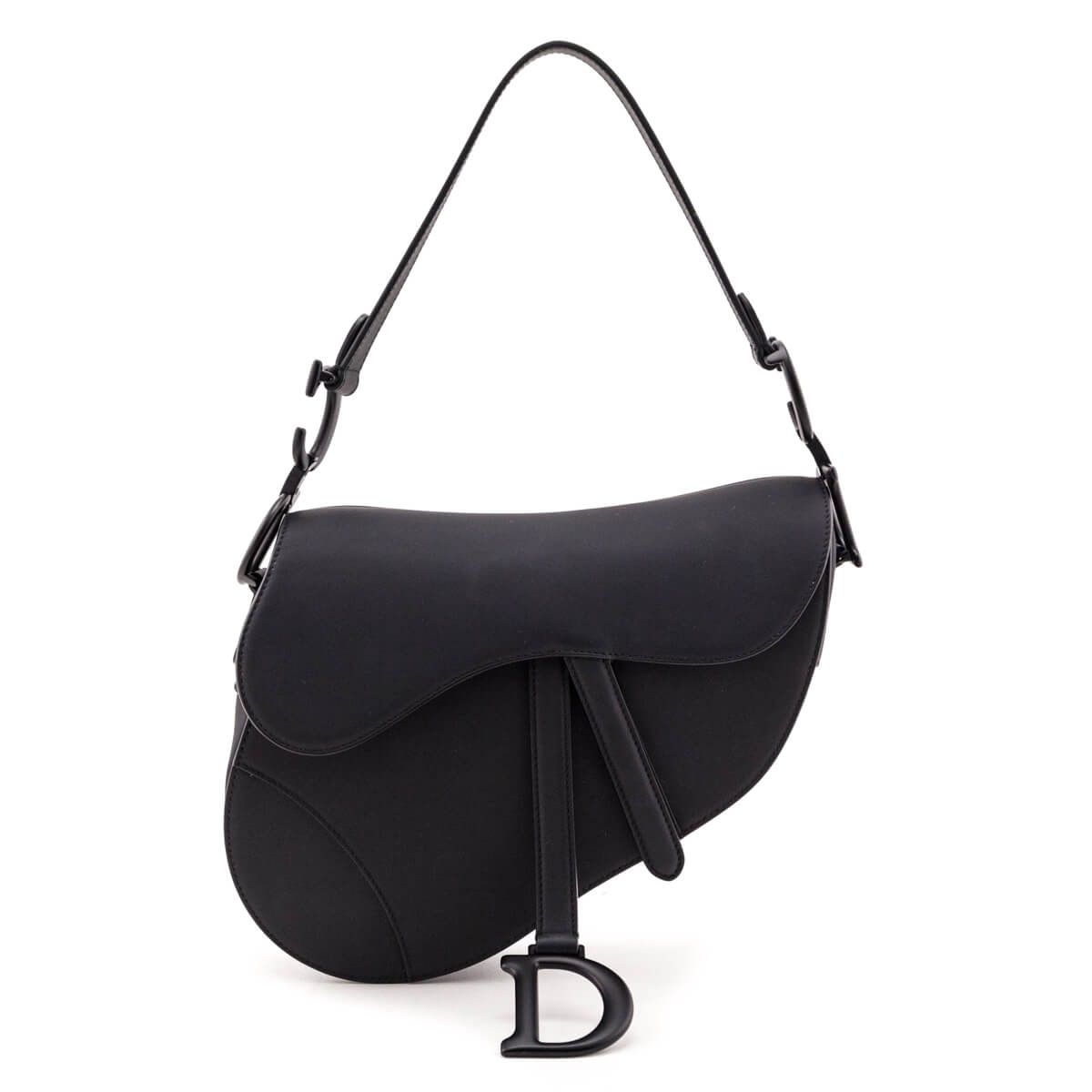 Dior Black Ultramatte Calfskin Saddle Bag - Love that Bag etc - Preowned Authentic Designer Handbags & Preloved Fashions