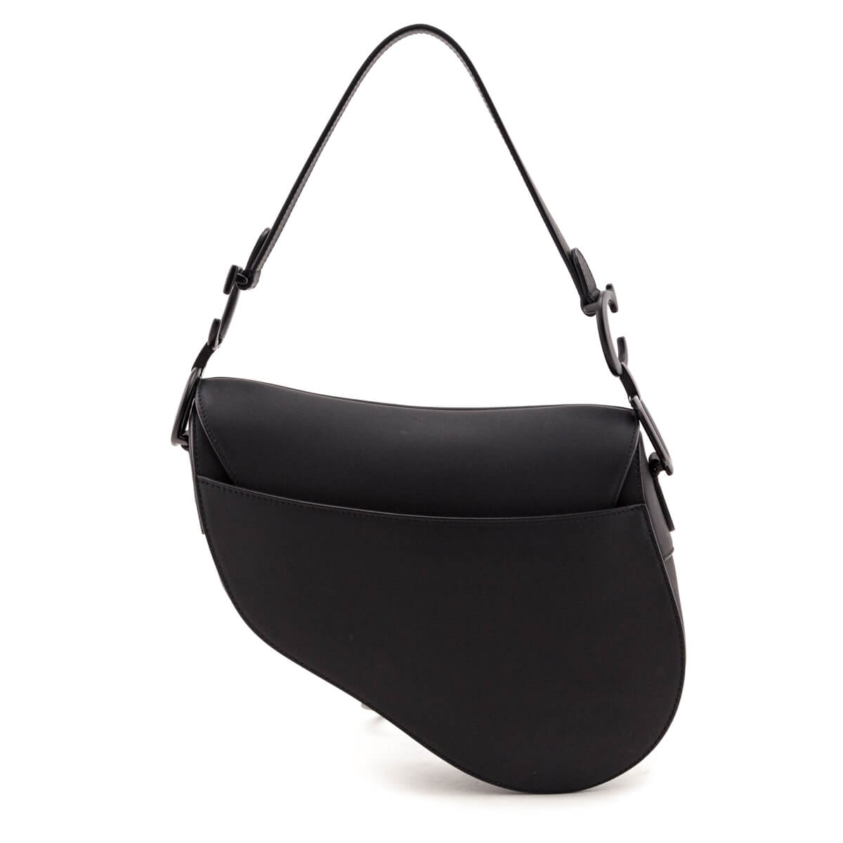 Dior Black Ultramatte Calfskin Saddle Bag - Love that Bag etc - Preowned Authentic Designer Handbags & Preloved Fashions